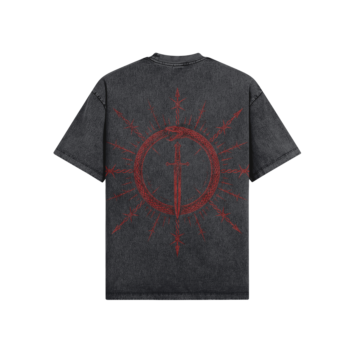 KESEN Wash Tee — Red