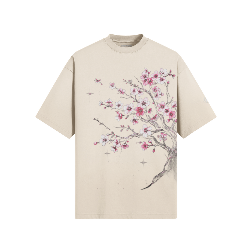 Cherry Blossom Tee - Sand